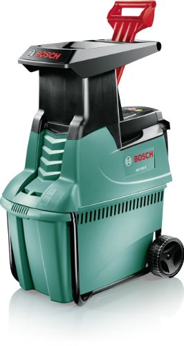 Bosch AXT 25 D Häcksler + Fangbox 53 l + Stopfer (2.500 W, max. Ø 40 mm Schneidekapazität, ca. 175 kg/h Materialdurchsatz) - 